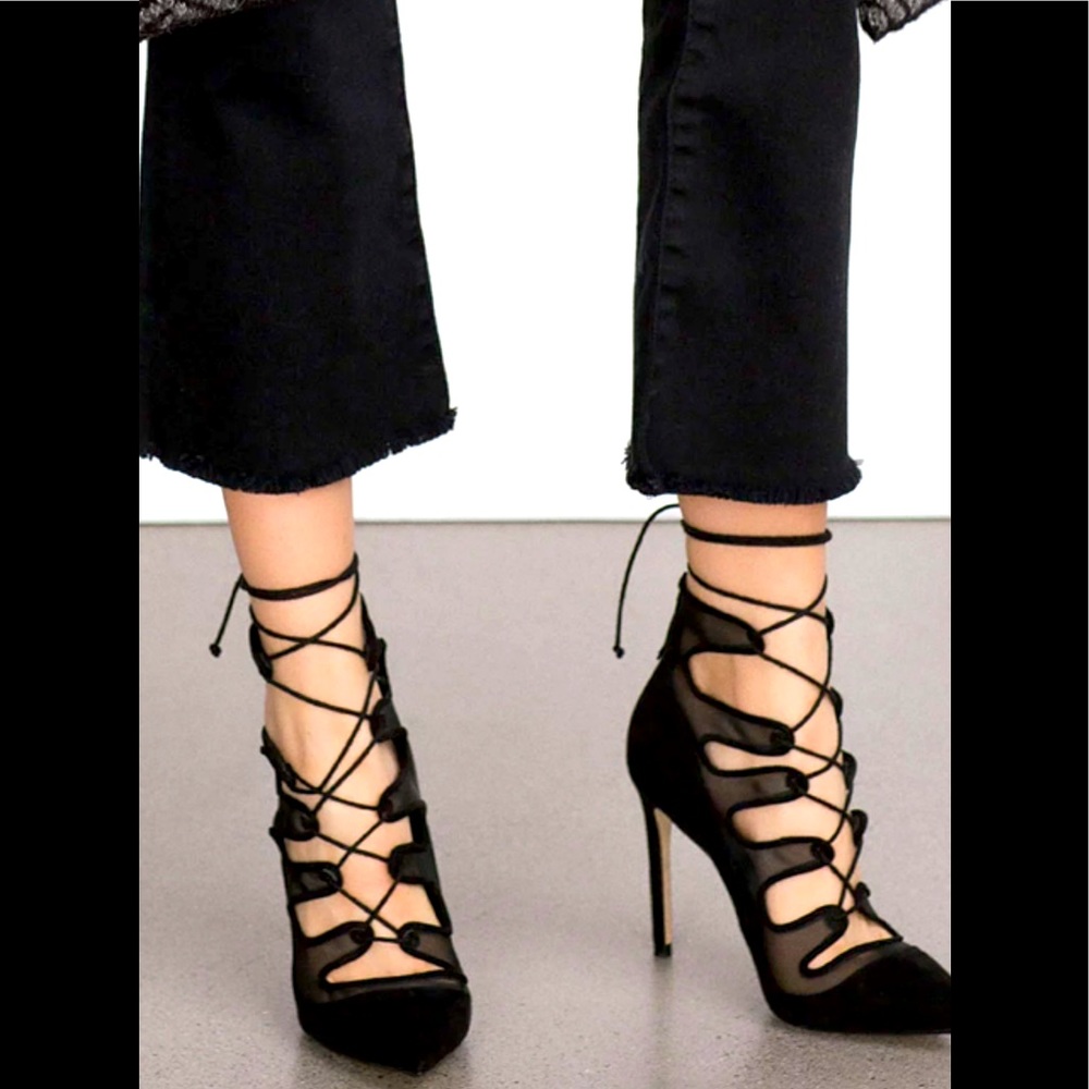 Zara Laced up Heels
